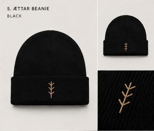 ÆTTAR Embroidery Beanie – Choose your unique Runen