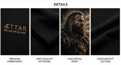 ÆTTAR Viking Print - Men's Hoodie