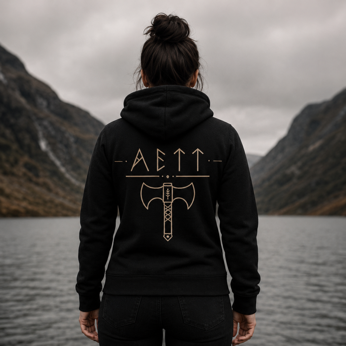 Ladies Original AETTAR zip up hoodie