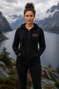 Ladies Zip Up Hoodie Strength symbol