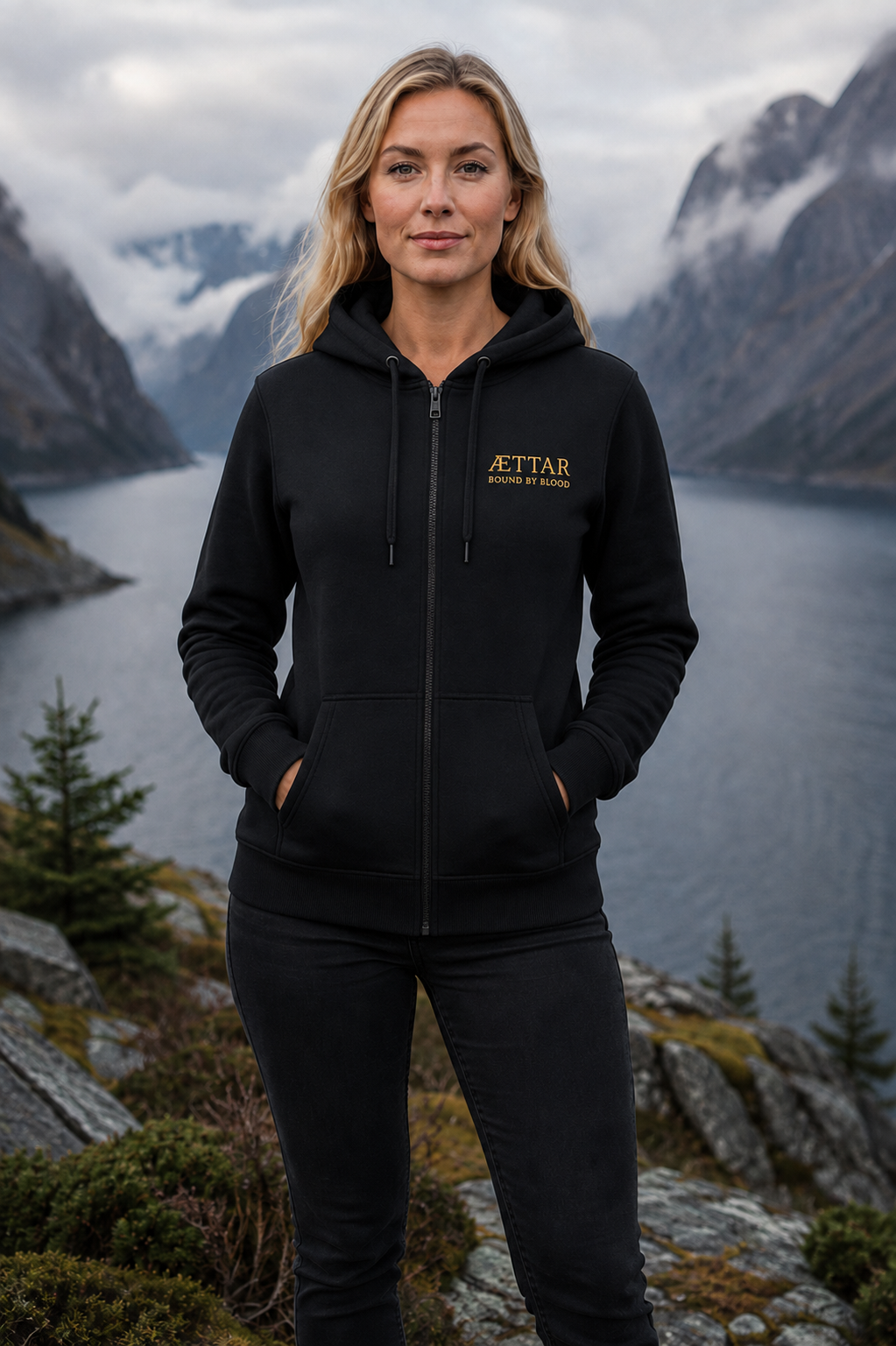 Ladies Zip Up Hoodie Heritage