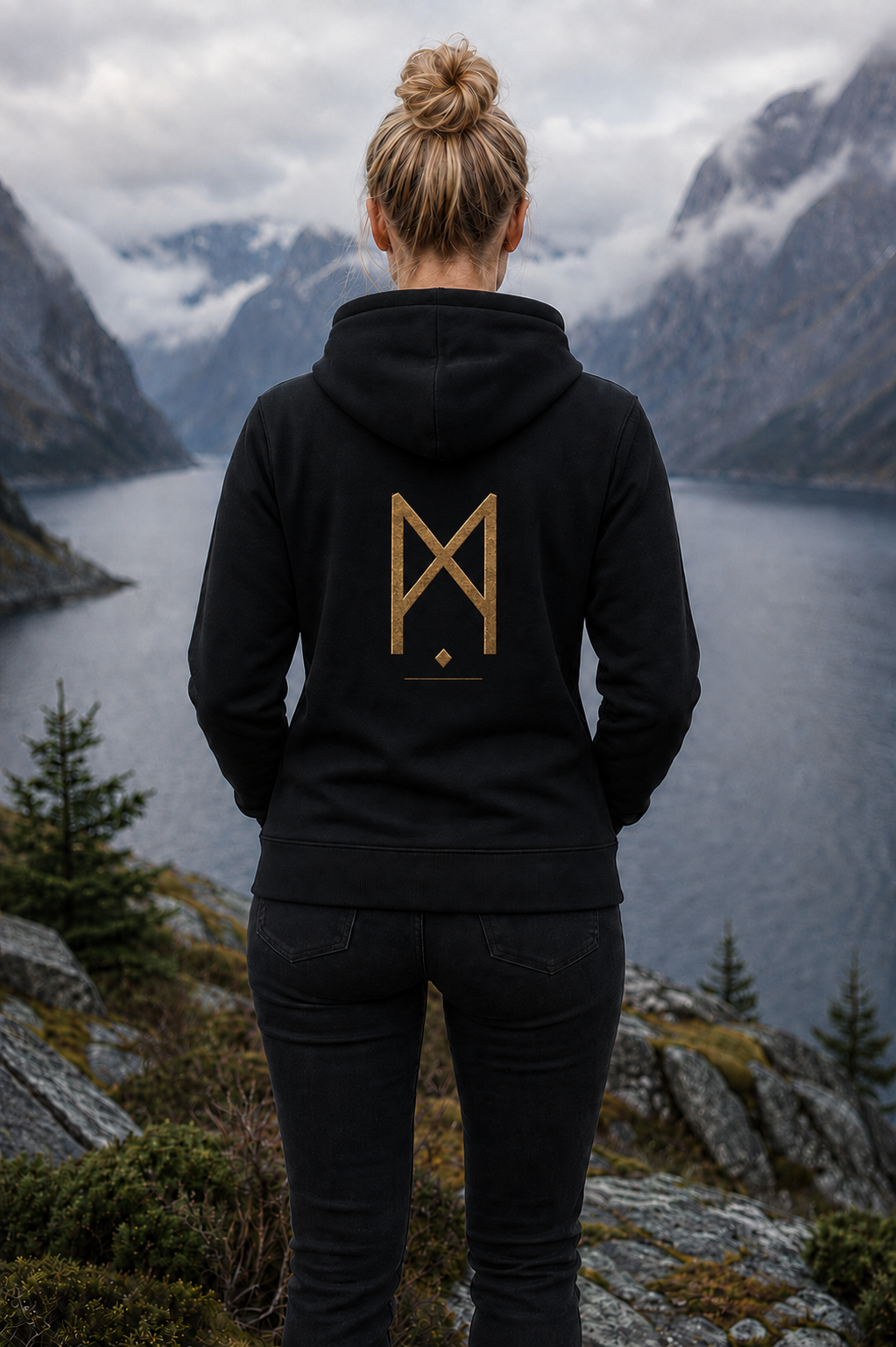 Ladies Zip Up Hoodie - Loyalty Symbol
