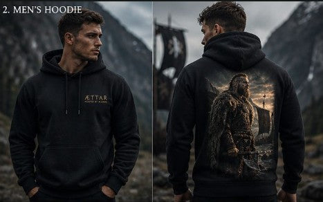 ÆTTAR Viking Print - Men's Hoodie