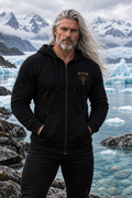 ÆTTAR Men’s Symbolic Zip-Up Hoodie