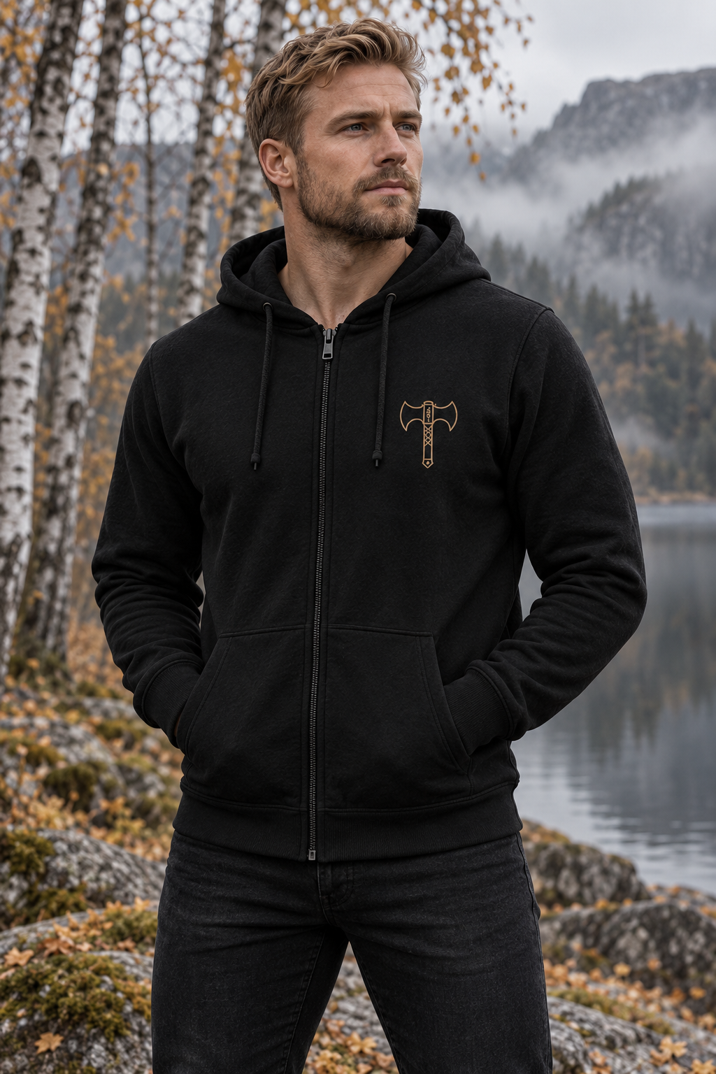 ÆTTAR Men’s Original Zip-Up Hoodie