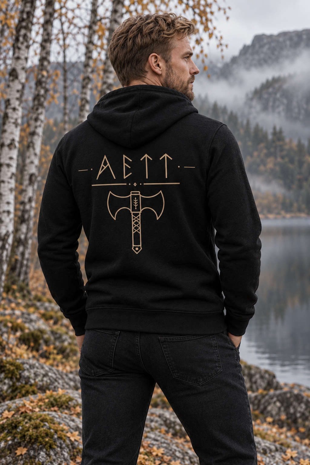 ÆTTAR Men’s Original Zip-Up Hoodie