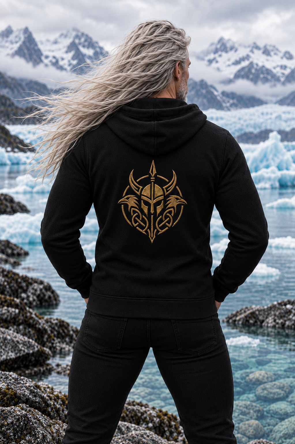 ÆTTAR Men’s Symbolic Zip-Up Hoodie