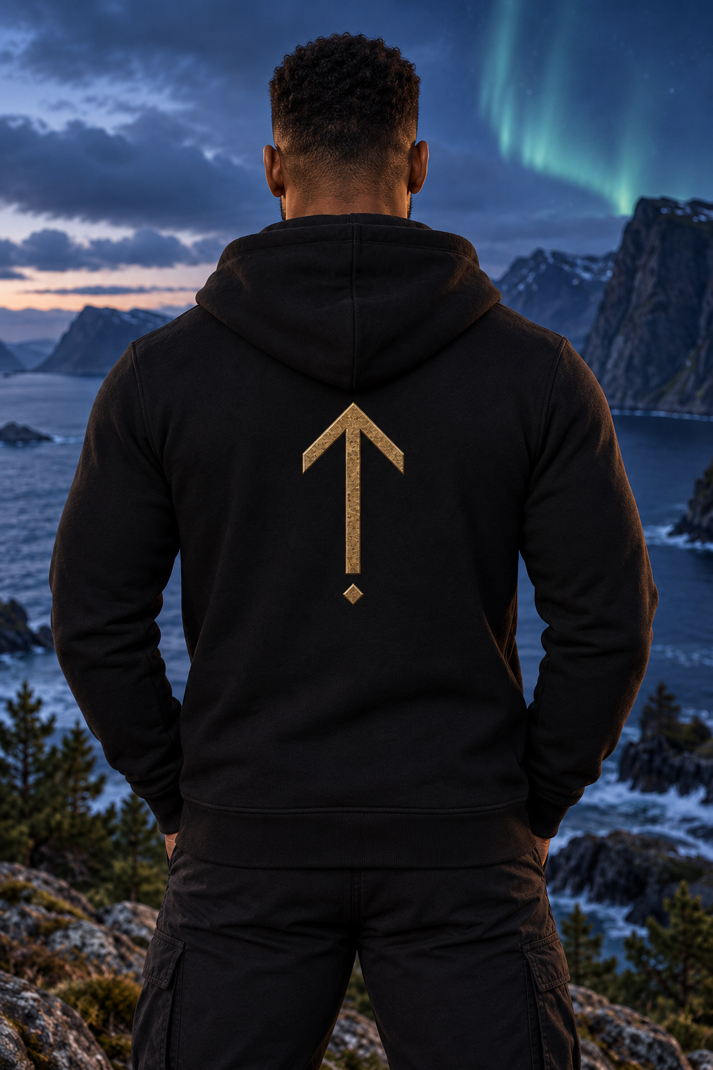 ÆTTAR Men’s Strength Zip-Up Hoodie