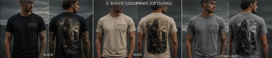 ÆTTAR Viking Print - Men's T-Shirt