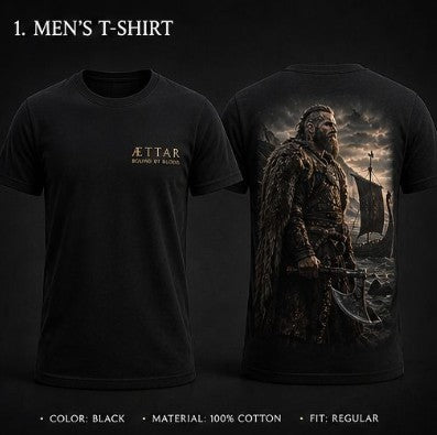 ÆTTAR Viking Print - Men's T-Shirt
